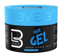 L3 VEL3 Super Strong Hair Gel - Creates Sleek, Long Lasting Hairstyles - Gives Volume and Adds Shine - Water Based and Flake Free Formula - Clean and Refreshing Scent - Rinses out Easily - 500 ml