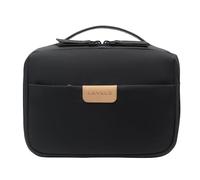 LEVEL8 Borsa da bagno Borsa da viaggio Grande Sacchetto di lavaggio Donna Cosmetico Bag Trasparente per Size S Container Nero