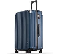 LEVEL8 Valigia Bagaglio a Mano 78CM Valigia Trolley Rigido Ultra Leggero in ABS+PC Valigie con Chiusura TSA e 4 Ruote Doppie Girevoli, 78x52x30CM, 104L, Blu