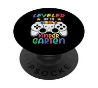 Leveled Up To Kindergarten Funny Back To School for Kids PopSockets PopGrip Adesivo