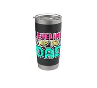 Leveling Up To Dad Bicchiere termico in acciaio inox doppia parete