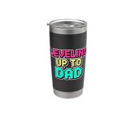 Leveling Up To Dad Bicchiere termico in acciaio inox doppia parete