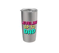 Leveling Up To Dad Bicchiere termico in acciaio inox doppia parete