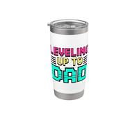 Leveling Up To Dad Bicchiere termico in acciaio inox doppia parete