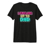 Leveling Up To Dad Maglietta Premium