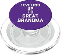 Leveling Up To Great Grandma Cute New Great Grandmother PopSockets PopGrip per MagSafe