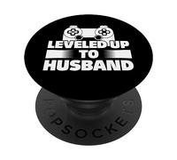 Leveling Up To Husband Gamer - Scritta per matrimonio PopSockets PopGrip Adesivo