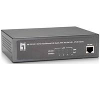 LevelOne FEP-0511 switch di rete Fast Ethernet 10/100 Supporto Power over Ethernet PoE Grigio
