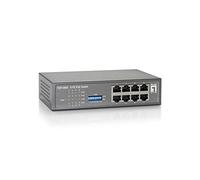 LevelOne switch di rete FEP-0800 Fast Ethernet (10/100) PoE Nero/Grigio