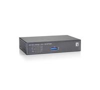 LEVEL ONE - Switch FGP-1000 8 Porte Fast Ethernet PoE 10 / 100 Mbps RJ45 con 1 Porta Gigabit Ethernet 10 / 100 / 1000 Mbps e 1 Porta SFP Unmanaged - SPEDIZIONE GRATUITA