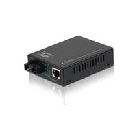 LevelOne FVT-0104TXFC convertitore multimediale di rete 100 Mbit/s Modalità singola Nero