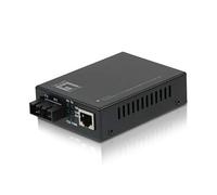 LevelOne FVT-2001 convertitore multimediale di Rete 100 Mbit/s 1310 nm/Multi-Modus/10/100TX>100FX SC MM/2km/, Nero
