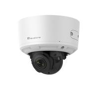 LevelOne GEMINI Zoom - Telecamera di rete IP, 8 megapixel, H.265, zoom ottico 4.3x, 802.3af PoE, LED IR, audio bidirezionale, interno/esterno, a prova di vandalo