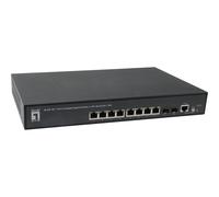 LevelOne GEP-1061 Switch managed 8 x PoE+ Interruttore 1 Gbps 10-port RMON SNMP