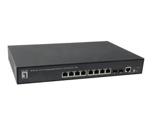 LevelOne GEP-1061 Switch managed 8 x PoE+ Interruttore 1 Gbps 10-port RMON SNMP