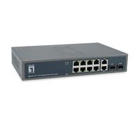 LevelOne GEP-1221 Switch unmanaged 8 x/1000 PoE++ 2 SFP+ 2 Interruttore Filo di