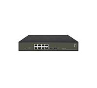 LevelOne GES-2110P switch di rete Gestito L2 Gigabit Ethernet (10/100/1000) Supporto Power over (PoE) Nero [GES-2110P]