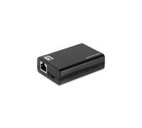 LevelOne Gigabit PoE bt a USB-C PD 3.0 Splitter Nero 50 W