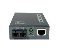 LevelOne GVT-2014 - RJ45 to SC Gigabit PoE PSE Media Converter, Single-Mode Fibe