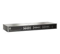 LevelOne GSW-2457 Non gestito Gigabit Ethernet (10/100/1000) Montaggio rack 24 x