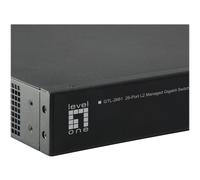 LevelOne GTL-2661 Gestito L2 Gigabit Ethernet (10/100/1000) Montaggio rack 24 x