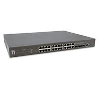 LevelOne Switch Kilby 28 Gigabit Ethernet-Ports mit 24 PoE-Ports 400W, 4 10Gbe SFP+ (GTP-2871) - GTP-2871