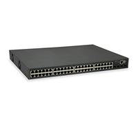 LevelOne GTP-5271 - Switch Gigabit PoE a 52 porte, L3 Lite gestito, 4 x 10 GbE SFP+, 48 uscite PoE, budget di prestazioni PoE da 400 W