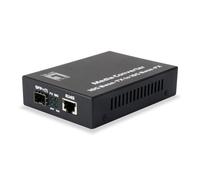 LevelOne GVT-0500 convertitore multimediale di rete 10000 Mbit/s Nero (LevelOne