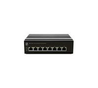 Level One Switch di rete industriale IFS-0801 Non gestito 8 porte 10/100 guida DIN Nero -40°C/75°C