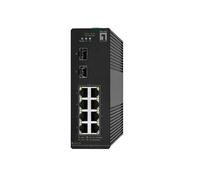 LevelOne Hilbert - Switch Gigabit PoE Smart Lite a 10 porte, 8 uscite PoE, 2 x Gigabit SFP, 802.3at/af PoE