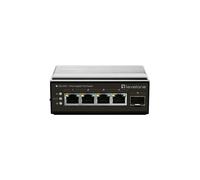 LevelOne Switch 5Port Gigabit PoE DIN-Rail,-30ÃÂ°C to 65ÃÂ°C