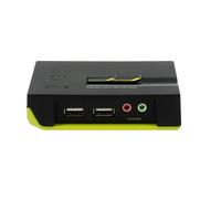 LevelOne KVM-0221 switch per keyboard-video-mouse (kvm) Nero, Verde