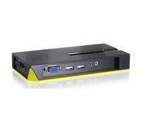 LevelOne KVM-0421 switch per keyboard-video-mouse (kvm) Nero, Verde