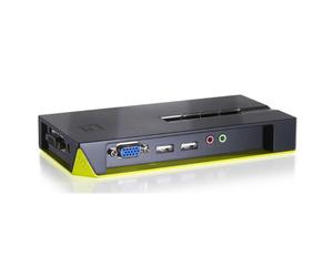 LevelOne KVM-0421 switch per keyboard-video-mouse (kvm) Nero, Verde