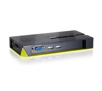 LevelOne KVM-0422 switch per keyboard-video-mouse (kvm) Nero, Verde