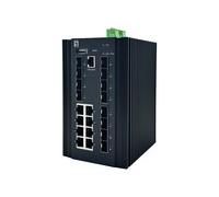 LevelOne L2 Plus Managed Industrial Switch 8 x 1GbE RJ45 8 SFP 4 IGU-2072