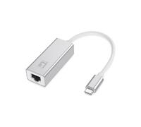 LevelOne USB-0402 Adattatore di rete Gigabit USB-C - Cablaggio - USB Tipo-C - Ethernet - 1000 Mbit/s - Argento () -