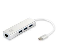 LEVELONE USB-0504 - ADATTATORE DI RETE USB-C GIGABIT+ HUB 3-PORTE USB 3.0