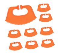 Levemolo 10 Pezzi Calf Weaner in Plastica Arancione Clip Naso Vitello Resistente e Liscia Attrezzo Pratico per Svezzamento Bestiame in Fattoria Leggero e Facile da Usare