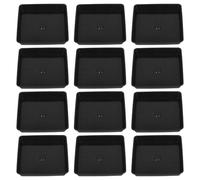 Levemolo 12 pezzi sottobicchieri rettangolari in resistente acqua, base per piante da giardino, per interni, antiscivolo, resistente ai raggi UV e riutilizzabili