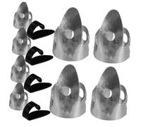 Levemolo 12pezzi Plettro Per Dito Per Chitarra Da Thumb Picks Neri Finger Picks Accessori Per Chitarra Elettrica e Acustica Comodo e Leggero