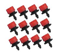 Levemolo 150 Pezzi Emititori di Irrigazione a Goccia Regolabili con Tappo Rosso Antiblocco per Giardino Serra Prato e Aiule Parti per Impianto Irrigazione a Goccia Facili da Installare