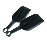 Levemolo 2 Pezzi Piccoli Badili da Giardino in Plastica Verde Scuro Paletta da Scavo con Manico Ergonomico per Piantare Bonsai Succulente e Pulizia Terreno