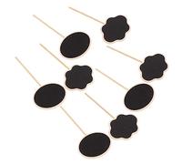Levemolo 20 Pezzi Mini Lavagnette in Legno da Targhette per Piante e Lavagne Riutilizzabili per Decorazione e Vasi Resistenti e Versatili e