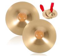 Levemolo 2paia Cymbali Dito Con Manici Legno Per Strumenti Musicali Di Percussione Per Danza Del Ventre e Festività