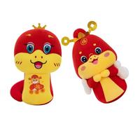 Levemolo 2pezzi Giocattoli Peluche Snake Per La Festa Del Capodanno Cinese Mascotte Decorativa Per Casa Ufficio e Ristoranti Souvenir Zodiacale Di Serpente Morbido e Giocoso