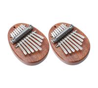 Levemolo 2pezzi Mini Kalimba Portatile Massello e Inossidabile Strumento Musicale Da Tasti Con Suono Incantevole Facile Da Trasportare Per Principianti e Musicisti