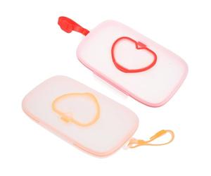 Levemolo 2pezzi Porta Salviette Umidificate Portatile per Passeggino e Borsa Pannolini Contenitore Leggero e Appendiabile per Salviettine Acqua Adatto per Camera Ragazzo Ragazza e Viaggi