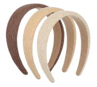 Levemolo 3 Pezzi Fascia Intrecciata per Chioma in Plastica, Semplice e Chic, per Ragazze e Donne, Fissa i Chioma senza Danneggiare Cute, per Feste e Uso Quotidiano