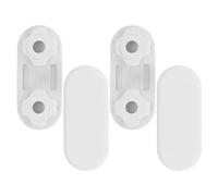 Levemolo 4 Pezzi Cuscinetto Ammortizzatore per Sedile Wc in Plastica Bianca Protezione dagli Urti e Stabilizzazione, Accessorio Bagno Salvaspazio per Utilizzo in Bagno